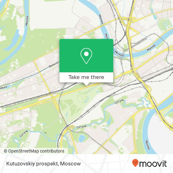 Kutuzovskiy prospekt map