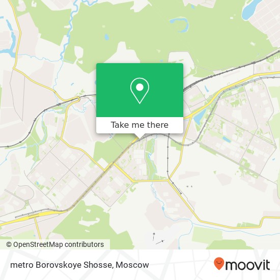 metro Borovskoye Shosse map