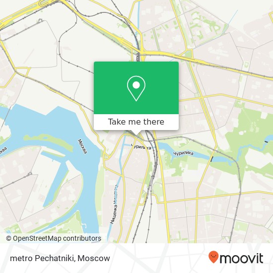 metro Pechatniki map