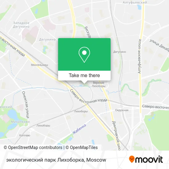 экологический парк Лихоборка map