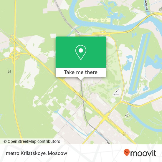 metro Krilatskoye map