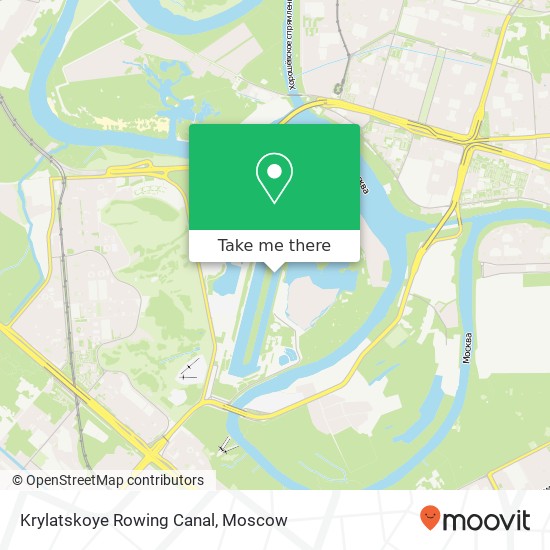 Krylatskoye Rowing Canal map