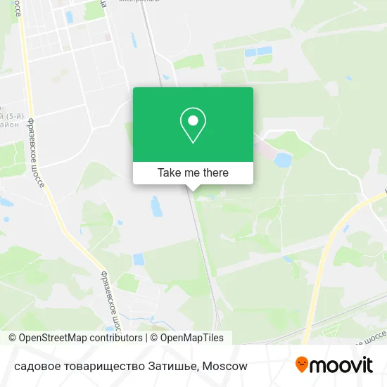 садовое товарищество Затишье map