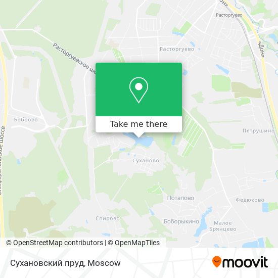Сухановский пруд map