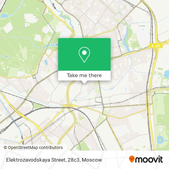 Elektrozavodskaya Street, 28с3 map