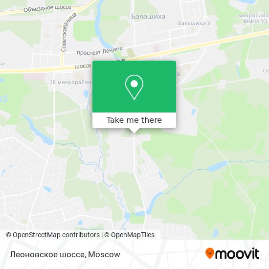 Леоновское шоссе map