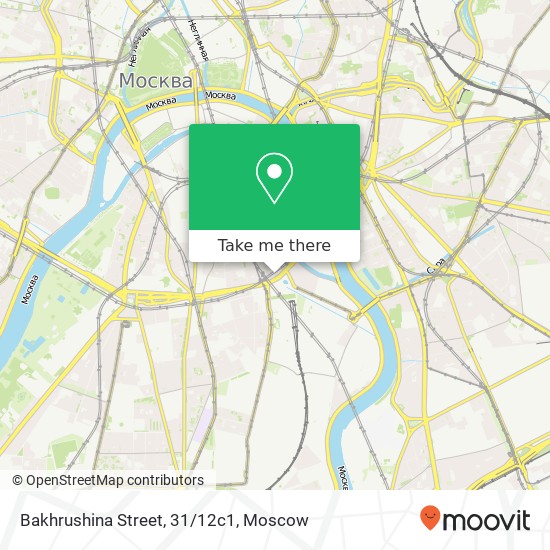 Bakhrushina Street, 31/12с1 map