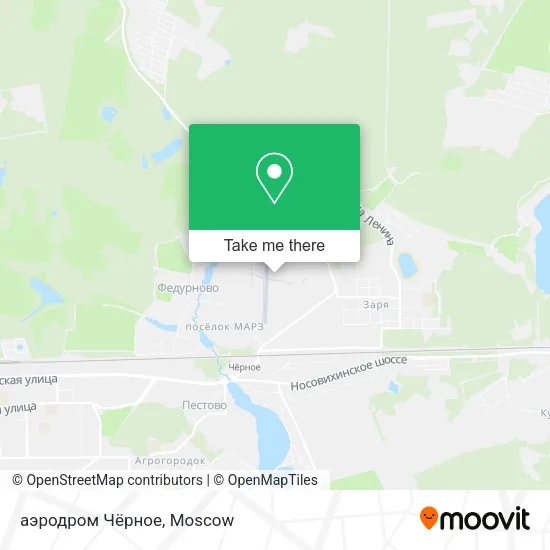 аэродром Чёрное map