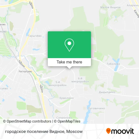 городское поселение Видное map