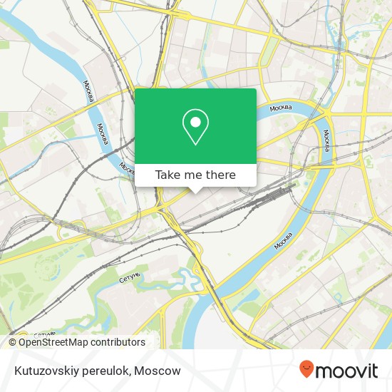 Kutuzovskiy pereulok map