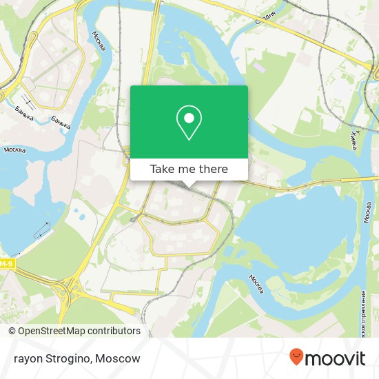 rayon Strogino map