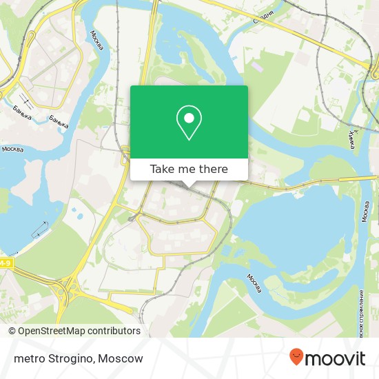 metro Strogino map