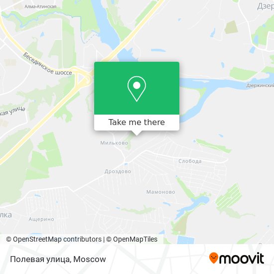 Полевая улица map