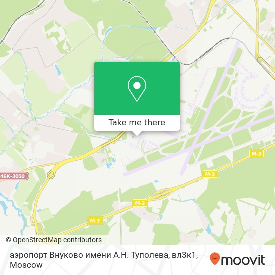 аэропорт Внуково имени А.Н. Туполева, вл3к1 map