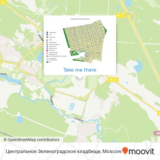 Центральное Зеленоградское кладбище map