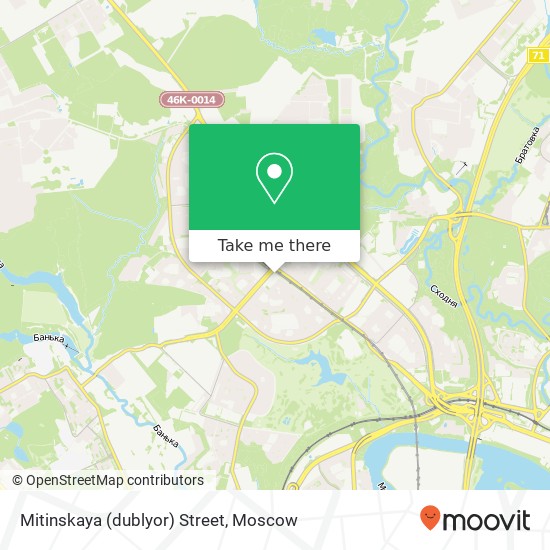 Mitinskaya (dublyor) Street map