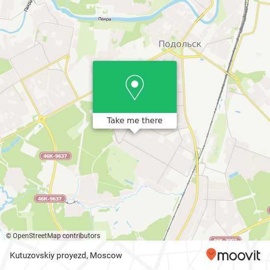 Kutuzovskiy proyezd map