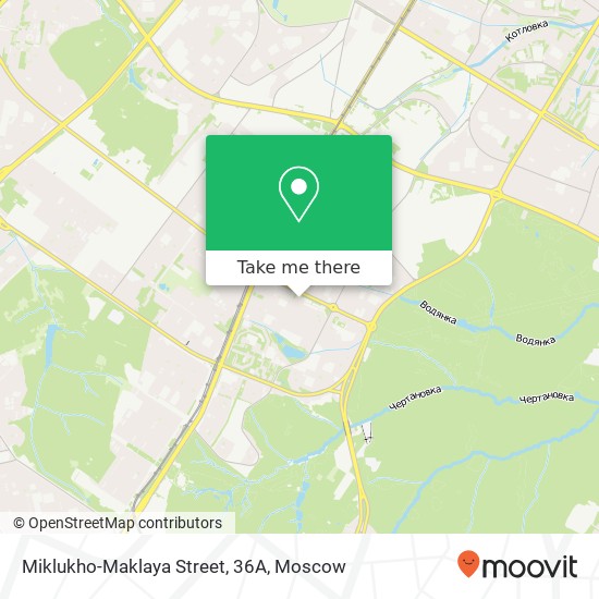 Miklukho-Maklaya Street, 36А map