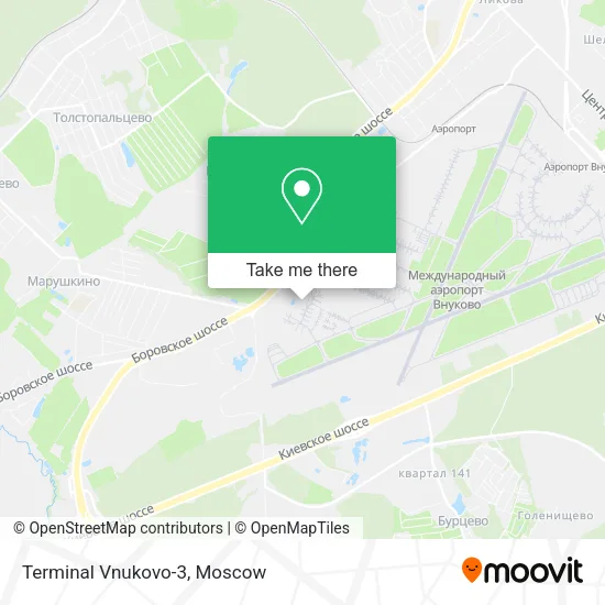 Terminal Vnukovo-3 map