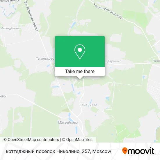 коттеджный посёлок Николино, 257 map