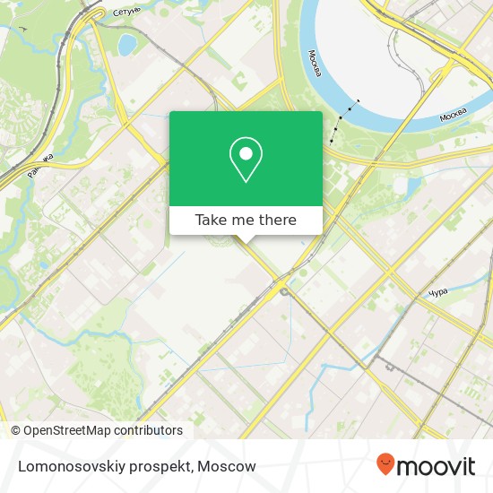 Lomonosovskiy prospekt map