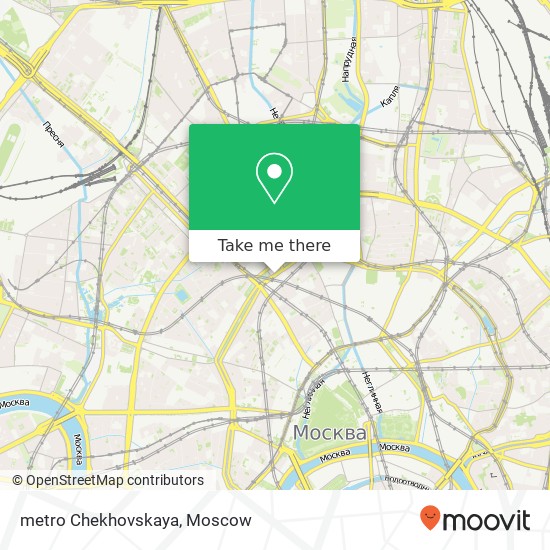 metro Chekhovskaya map