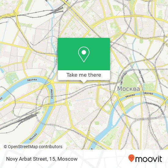 Novy Arbat Street, 15 map