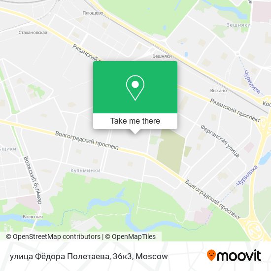 улица Фёдора Полетаева, 36к3 map