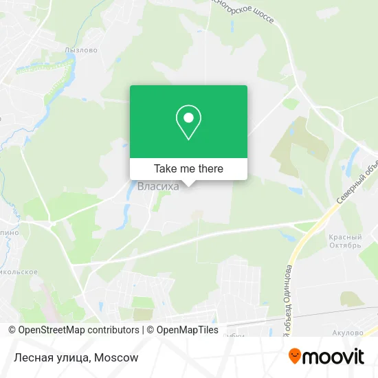 Лесная улица map