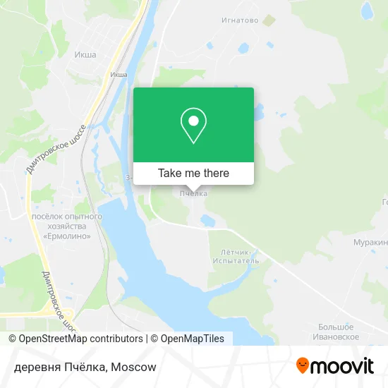 деревня Пчёлка map