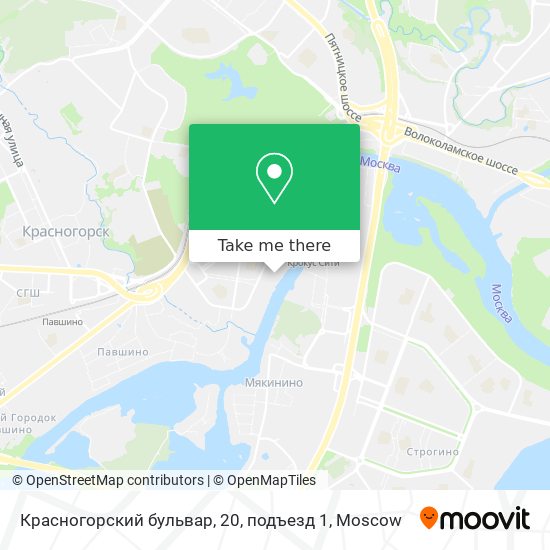 Красногорский бульвар, 20, подъезд 1 map