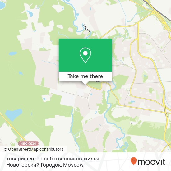 товарищество собственников жилья Новогорский Городок map