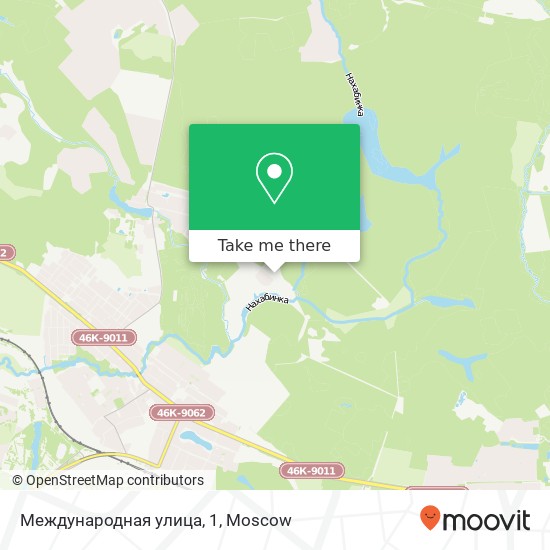 Международная улица, 1 map