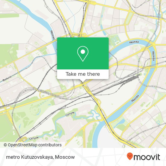 metro Kutuzovskaya map