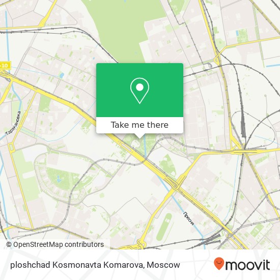 ploshchad Kosmonavta Komarova map