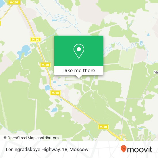 Leningradskoye Highway, 18 map