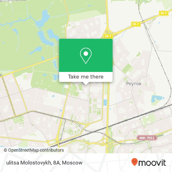ulitsa Molostovykh, 8А map