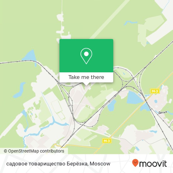 садовое товарищество Берёзка map