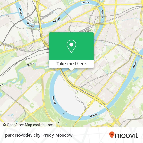 park Novodevichyi Prudy map