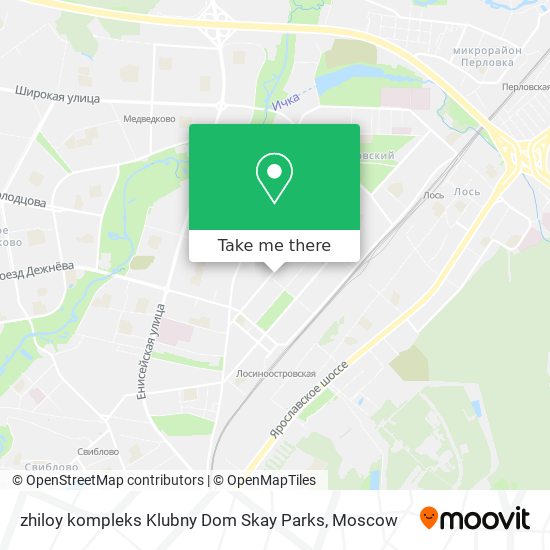 zhiloy kompleks Klubny Dom Skay Parks map