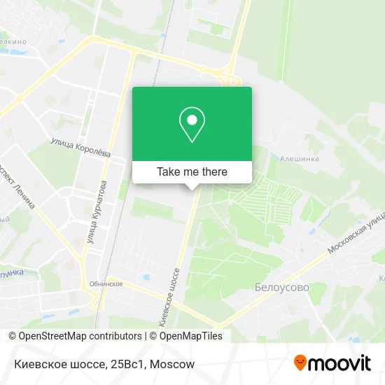 Киевское шоссе, 25Вс1 map