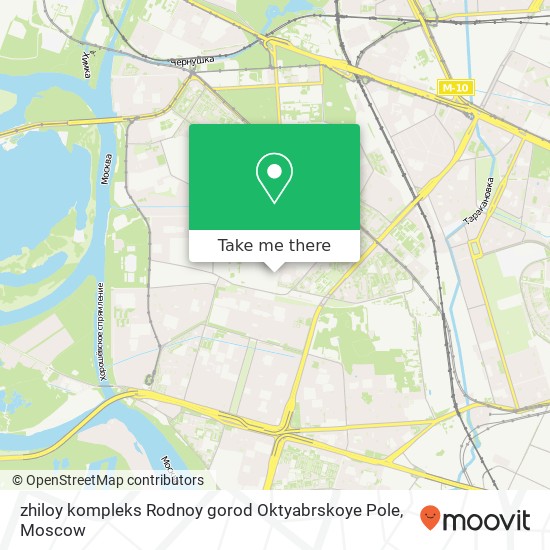 zhiloy kompleks Rodnoy gorod Oktyabrskoye Pole map