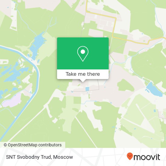 SNT Svobodny Trud map