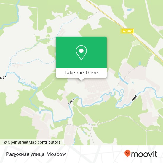 Радужная улица map