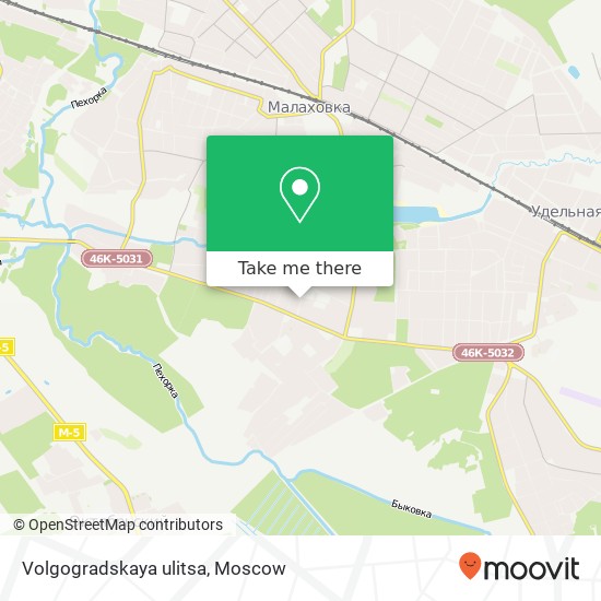 Volgogradskaya ulitsa map