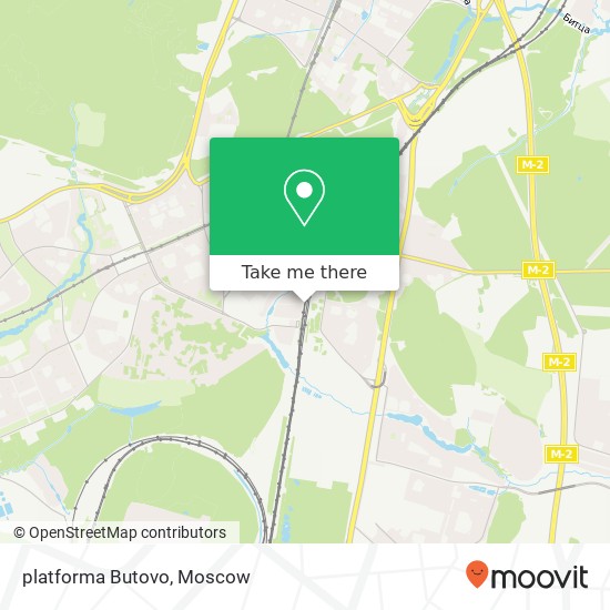 platforma Butovo map