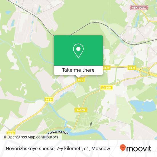 Novorizhskoye shosse, 7-y kilometr, с1 map