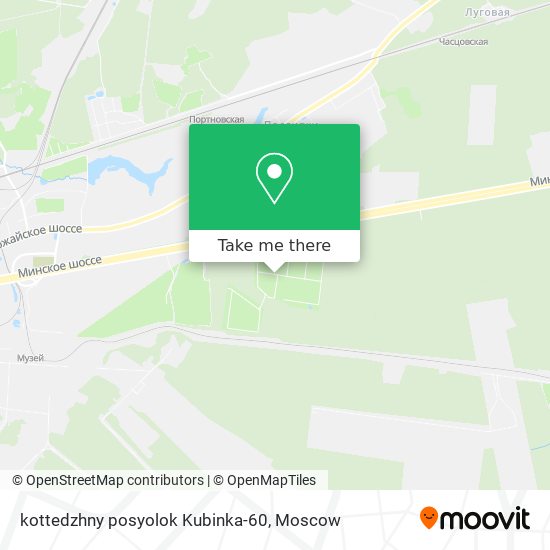 kottedzhny posyolok Kubinka-60 map