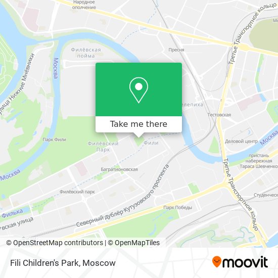 Fili Children's Park map