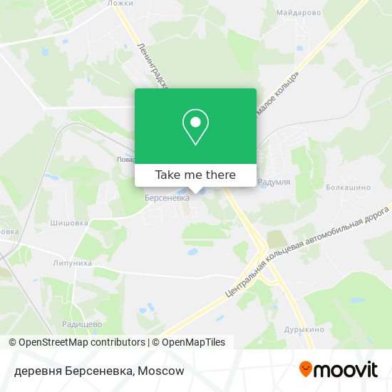 деревня Берсеневка map